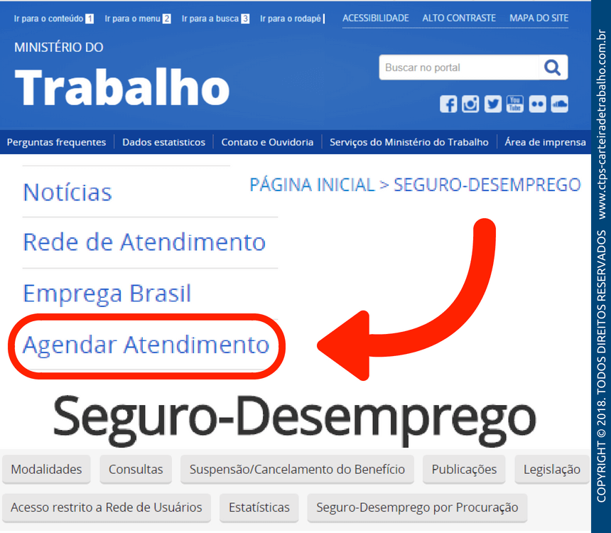 Agendamento Seguro Desemprego - CTPS - Carteira De Trabalho